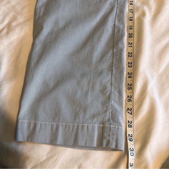 Vintage Polo Ralph Lauren Pinstripe Seersucker Cotton Blue Preppy Pants 38/30 - Picture 11 of 13